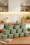 Hermia Set de Cajas de Almacenamiento de 12 Piezas Verde